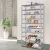Artiss Stackable 10-Tier Shoe Rack Cabinet, Grey - Holds 50 Pairs, Metal Frame, 85x26x160cm, Easy Assembly, 1-Year