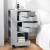 ArtissIn Storage Trolley Bedside Table, PP Material, Grey, 41x43.5x73.5cm, 5-Tier Boby Replica with Wheels, ArtissIn Storage Trolley Bedside Table, PP Material, Grey, 41x43.5x73.5cm, 5-Tier Boby Replica with Wheels,