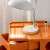 ArtissIn Storage Trolley Bedside Table, PP Material, Orange, 41x43.5x73.5cm, 5-Tier Boby Replica with Wheels