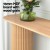 Artiss Console Table, Oval MDF Wood, 115CM, Pine Finish, Modern Design, Durable 50kg Capacity, Easy Assembly Artiss Console Table, Oval MDF Wood, 115CM, Pine Finish, Modern Design, Durable 50kg Capacity, Easy Assembly