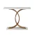 Artiss White & Gold Marble Effect Console Table - 100cm Elegant MDF Top with Sturdy Metal Base, Anti-Slip Design