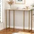 Artiss Marble Effect Console Table - White & Gold, 95cm, E1 Particle Board, Metal Frame, Space-Saving, 50kg Capacity