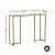 Artiss Marble Effect Console Table - White & Gold, 95cm, E1 Particle Board, Metal Frame, Space-Saving, 50kg Capacity