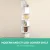 Artiss Wall Shelf Corner Floating 5-Tier White, 123cm Particle Board, Space-Saving, Easy Assembly, Modern Design