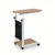 Artiss Adjustable Mobile Laptop Desk – 48CM Oak, C-Shape Frame, Pneumatic Height, Smooth Casters for Home Office