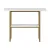 Artiss Console Table Marble Effect White and Gold 120cm – 2-Tier Hallway Entry Table, Metal Frame, Easy Clean, Storage