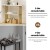 Artiss Console Table Marble Effect White and Gold 120cm – 2-Tier Hallway Entry Table, Metal Frame, Easy Clean, Storage