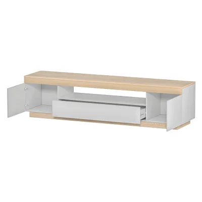 Artiss Lior 180CM White Wood TV Cabinet Entertainment Unit - Dual-Tone, Easy Assembly, Ample Storage, Modern Design
