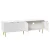 Artiss Riley Entertainment Unit - 180CM White TV Cabinet with 4 Doors, Metal Legs, Cable Management, Easy Assembly