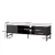 Artiss Kaisu 140CM TV Cabinet: Marble-Effect Tabletop, Metal Legs, Storage, Cable Management, Easy Assembly, White/Black Artiss Kaisu 140CM TV Cabinet: Marble-Effect Tabletop, Metal Legs, Storage, Cable Management, Easy Assembly, White/Black