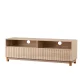 Artiss Karel TV Cabinet Entertainment Unit, E1 Particle Board, 150CM, Pine, Marble-Effect, Modern Storage Solution