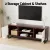 Artiss 150cm TV Unit, Walnut White, E1 MDF, 2 Cabinets, 2 Shelves, Carved Pattern, Soft-Close, Anti-Tip, Artiss 150cm TV Unit, Walnut White, E1 MDF, 2 Cabinets, 2 Shelves, Carved Pattern, Soft-Close, Anti-Tip,