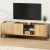 Artiss TV Entertainment Unit 160cm Pine & Black, Storage Cabinet Shelf, Metal Feet, Soft Close, Cable Management