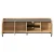 Artiss TV Entertainment Unit 160cm Pine & Black, Storage Cabinet Shelf, Metal Feet, Soft Close, Cable Management