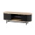 Artiss TV Entertainment Unit Storage Cabinet Black and Pine 140cm MDF Melamine, 2 Doors, Shelves, Cable Management