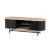 Artiss TV Entertainment Unit Storage Cabinet Black and Pine 140cm MDF Melamine, 2 Doors, Shelves, Cable Management