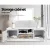 Artiss 120cm White TV Cabinet Entertainment Unit - Elegant Melamine Finish, 2 Cabinets & Shelves, Easy Assembly