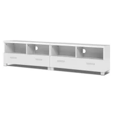 Artiss 180cm White Eddie TV Cabinet Entertainment Unit - Versatile 3-in-1 Design with Storage Shelves & Drawers
