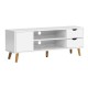 Artiss Entertainment Unit, Particle Board, 120cm, White & Wood, Scandinavian Design, TV Cabinet with Storage