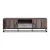 Artiss TV Cabinet Entertainment Unit, E1 Particle Board, 180cm, Dark Wood & Black, Industrial Style, Ample Storage