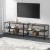 Artiss Entertainment Unit TV Stand, 176cm Vintage Walnut, 3-Tier Shelves, Metal Frame, Industrial Style, Sturdy