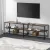 Artiss Entertainment Unit TV Stand, 176cm Vintage Walnut, 3-Tier Shelves, Metal Frame, Industrial Style, Sturdy