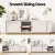Artiss 160cm White TV Entertainment Unit, Full Floor Storage Cabinet, Smooth Sliding Doors, Adjustable Shelves, MDF