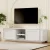 Artiss 160cm White TV Entertainment Unit, Full Floor Storage Cabinet, Smooth Sliding Doors, Adjustable Shelves, MDF