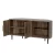 Artiss Elen Corner TV Cabinet, Mid-Century Modern, Walnut Finish, 120cm, Open Storage, Soft-Close Hinges, Metal Legs