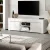 Artiss Entertainment Unit, Particle Board, 130cm, White, Modern TV Cabinet with Glass Shelves & Storage Solutions