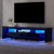 Artiss TV Cabinet Entertainment Unit 200cm Black High Gloss RGB LED Lights Storage Drawers Modern Furniture