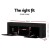 Artiss 130cm Black LED TV Cabinet Unit with RGB Lighting, Push-to-Open, High-Gloss Finish, Tempered Glass Shelves