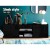 Artiss 130cm Black LED TV Cabinet Unit with RGB Lighting, Push-to-Open, High-Gloss Finish, Tempered Glass Shelves