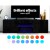 Artiss 130cm Black LED TV Cabinet Unit with RGB Lighting, Push-to-Open, High-Gloss Finish, Tempered Glass Shelves