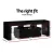 Artiss 130cm Black LED Entertainment Unit - Customisable RGB Lights, Modern Design, Ample Storage, Easy Assembly