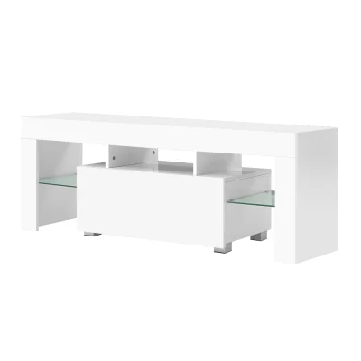 Artiss 130cm White LED TV Cabinet – Modern Entertainment Unit with Customisable RGB Lighting & Ample Storage Artiss 130cm White LED TV Cabinet – Modern Entertainment Unit with Customisable RGB Lighting & Ample Storage