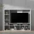 Artiss Brian Entertainment Centre TV Stand, 183cm White, 11 Open Shelves, Melamine, Cable Management, Durable Design