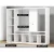 Artiss Brian Entertainment Centre TV Stand, 183cm White, 11 Open Shelves, Melamine, Cable Management, Durable Design