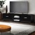 Artiss 140cm Black TV Cabinet - Modern Entertainment Unit with Storage, High-Gloss Finish & Cable Management