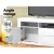 Artiss 160cm LED Entertainment Unit TV Cabinet - White, High Gloss, Customised Lights, Modern Storage Solution