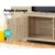 Artiss TV Cabinet Entertainment Unit, Oak 160cm, Natural Woodgrain, Modern Storage, Easy Assembly, MAXI Series