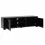 Artiss MAXI 160cm Black TV Cabinet Entertainment Unit with Storage, Honeycomb & Particle Board, Cable Management