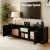 Artiss MAXI 160cm Black TV Cabinet Entertainment Unit with Storage, Honeycomb & Particle Board, Cable Management