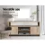Artiss TV Cabinet Entertainment Unit, Oak, 140cm, Honeycomb Board, Ample Storage, Modern Design, Easy Assembly