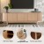 Artiss 160cm TV Entertainment Unit Storage Cabinet, Pine, Fluted Doors, Solid Wood Feet, Cable Management, E1 PB