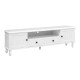 Artiss Entertainment Unit, E1 MDF & Pine Wood, 160cm, White, French Provincial Design, TV Cabinet with Storage