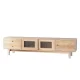 Artiss 180CM TV Cabinet Entertainment Unit with Storage Drawers, Melamine Particle Board, Pine Finish, Rubber Wood Legs