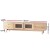 Artiss 180CM TV Cabinet Entertainment Unit with Storage Drawers, Melamine Particle Board, Pine Finish, Rubber Wood Legs