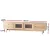 Artiss 180CM TV Cabinet Entertainment Unit with Storage Drawers, Melamine Particle Board, Pine Finish, Rubber Wood Legs