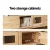 Artiss 180CM TV Cabinet Entertainment Unit with Storage Drawers, Melamine Particle Board, Pine Finish, Rubber Wood Legs